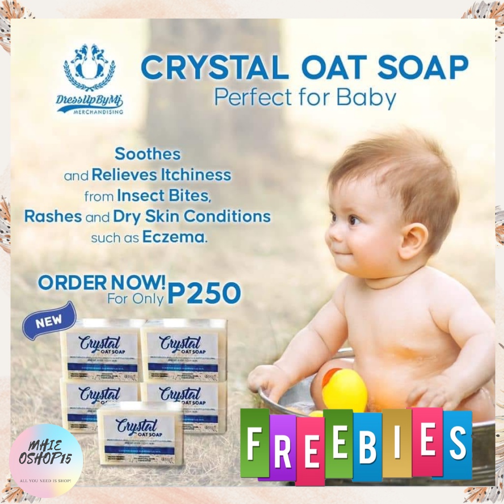 CRYSTAL OAT SOAP Perfect for Baby Soothes & Relieves Itchiness,Insect