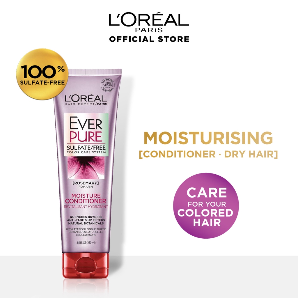L'Oreal Paris Ever Pure Moisture Shampoo and Conditioner 250mL [Sulfate