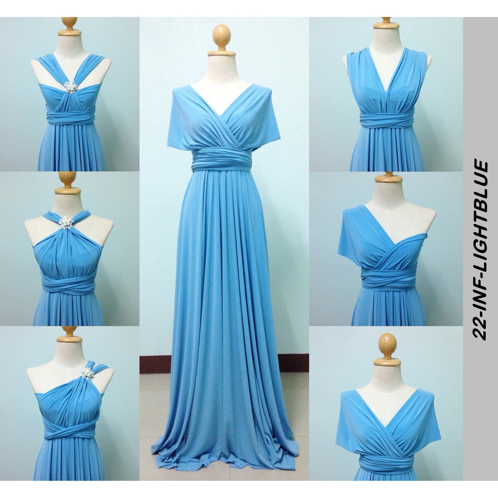baby blue infinity dress