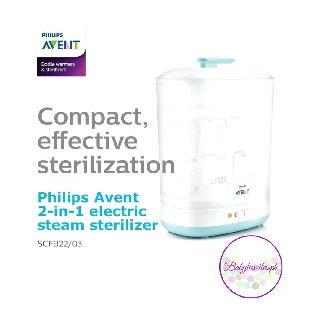 avent sterilizer 2 in 1