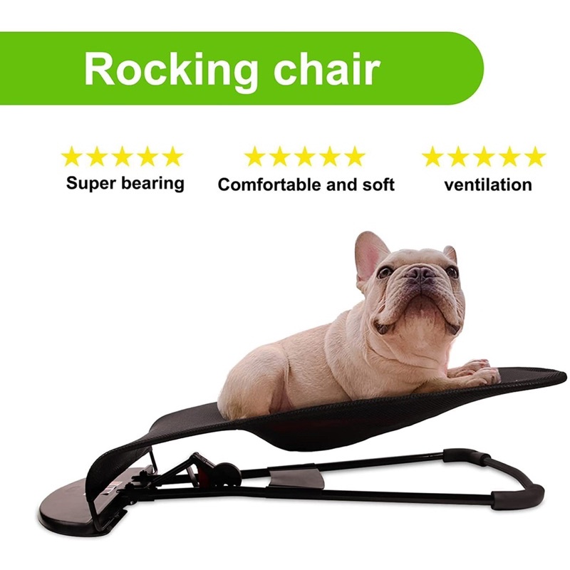 Dog rocking chair pet sleeping recliner small French bucket cot cradle ...