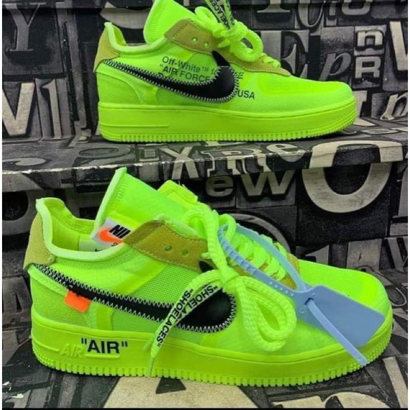 nike air force 1 with neon