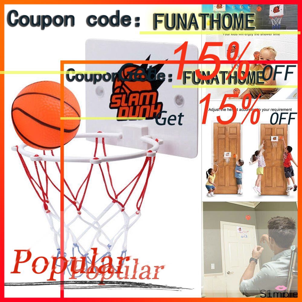 Code Tgcjulycb Discount 15 Cjy Children S Mini Wall Mounted Basketball Hoop Toy Shopee Philippines