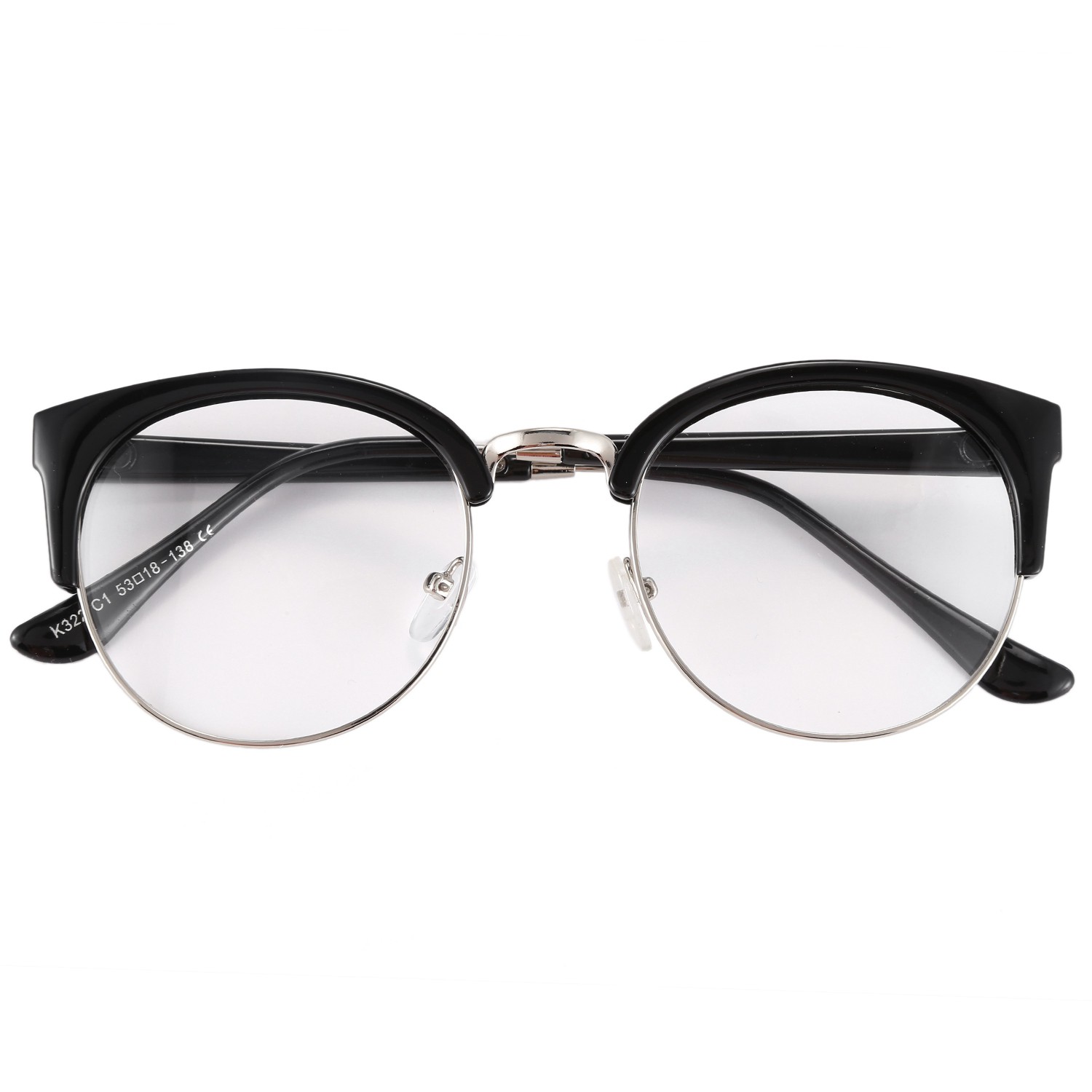 retro nerd glasses clear lens