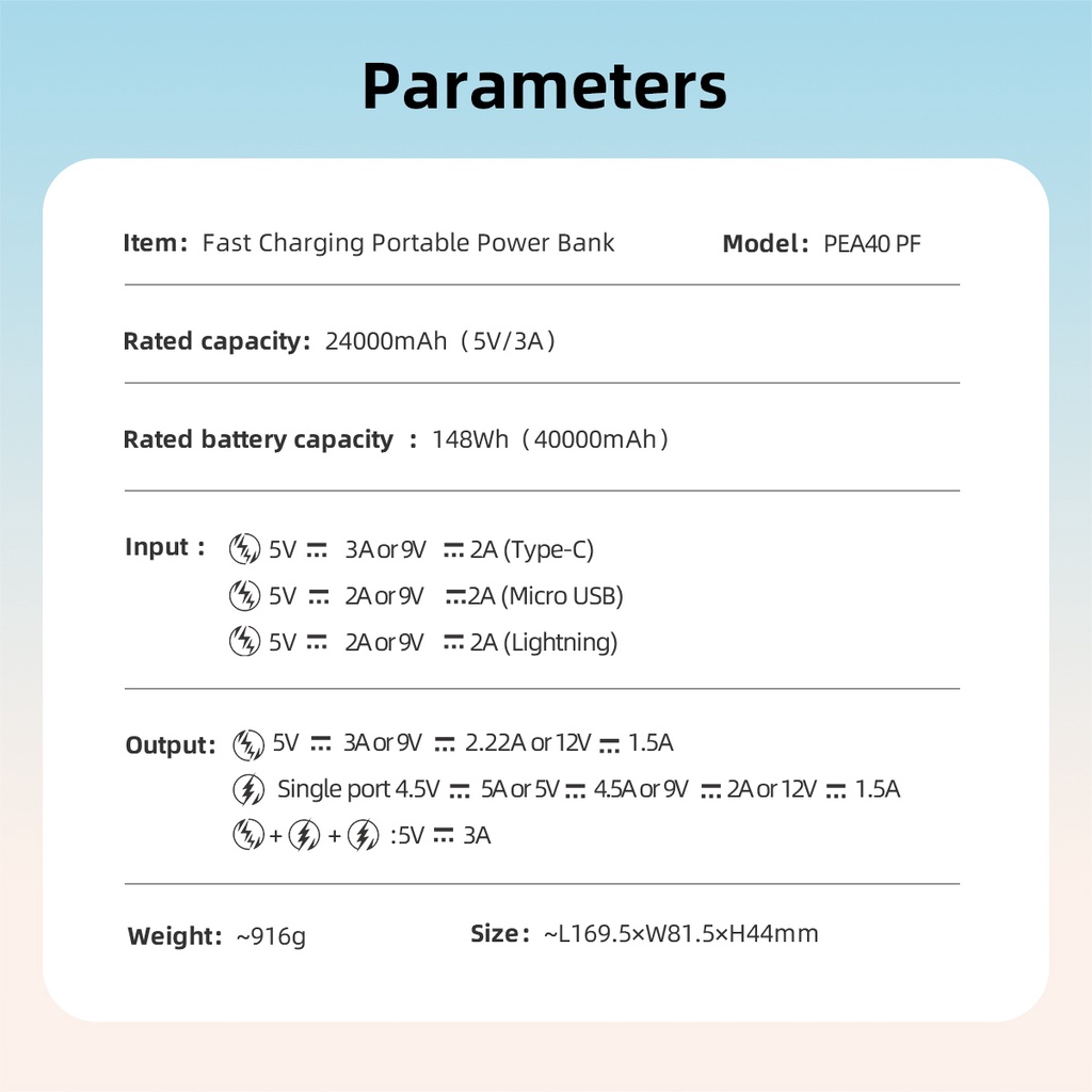 Romoss PEA40PF 40000mAh Power Bank 22.5W Two-Way Fast Charge PD20W Smart Digital Display Powerbank - Image 6