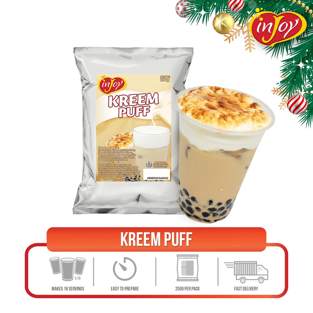 inJoy Kreem Puff Foam Topping Powder Mix 250gm | Shopee Philippines