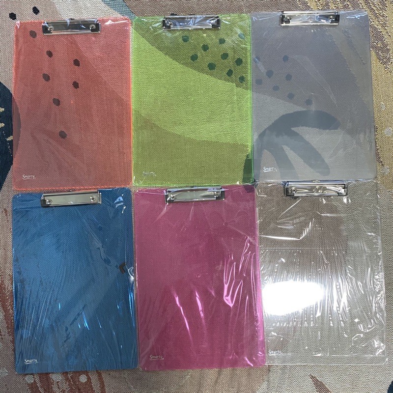 Flexible Solid Transparent Color A4 / Long Plastic Clipboard Clip Board