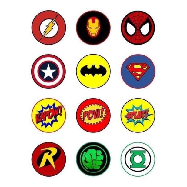 THE AVENGERS Cupcake PAPER TOPPERS | Shopee Philippines