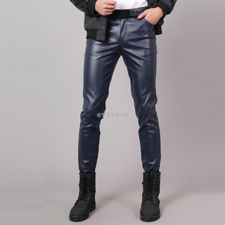 slim leather pants