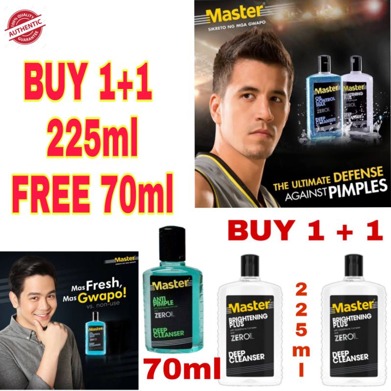 MASTER WHITENING PLUS WITH GLUTATHIONE and ANTI PIMPLE FACIAL DEEP