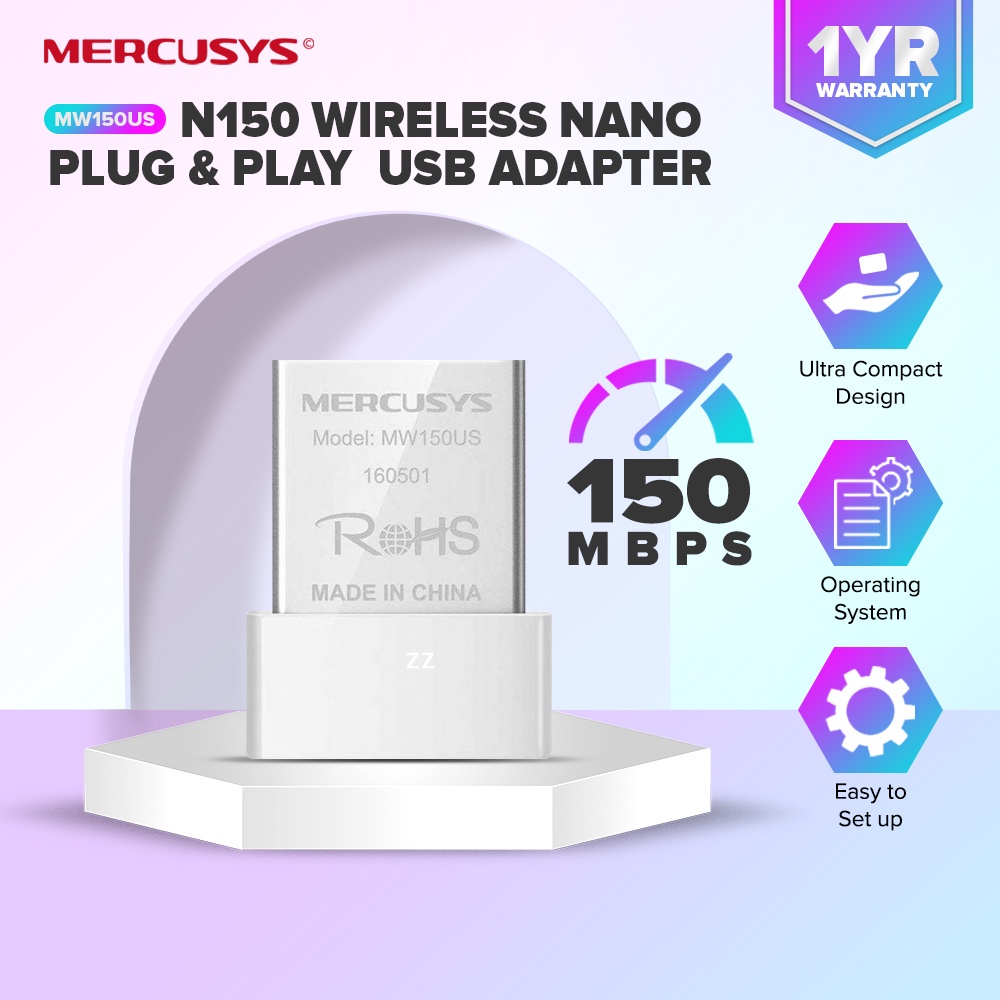 Mercusys WiFi Adapter | MW150US | Wireless Wifi Receiver | USB Wifi ...