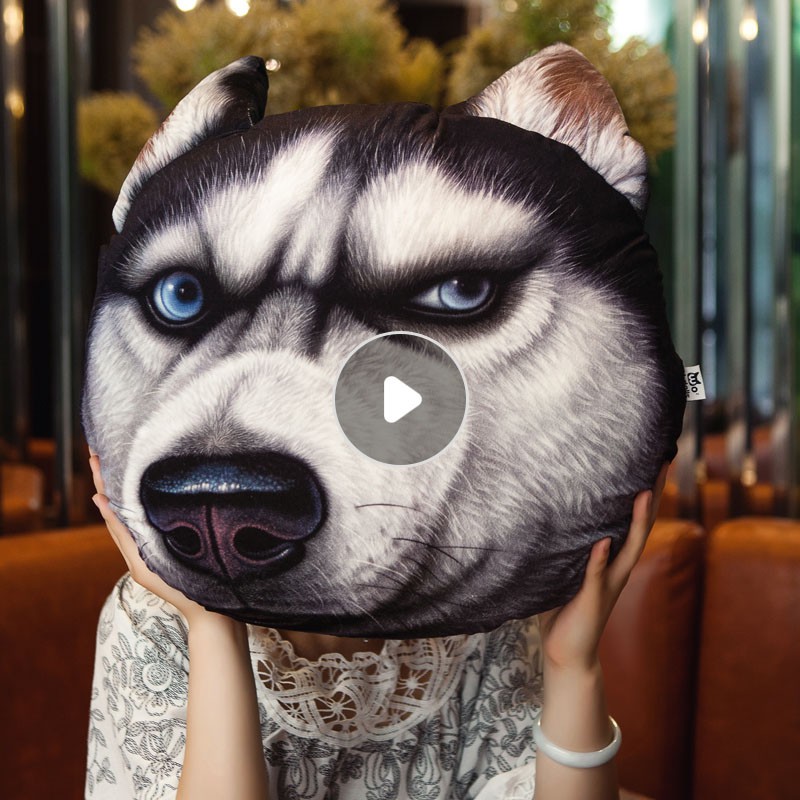 超好看 超软 超棉 Super Comfortable Husky Plush Toy Dog Pillow 3d