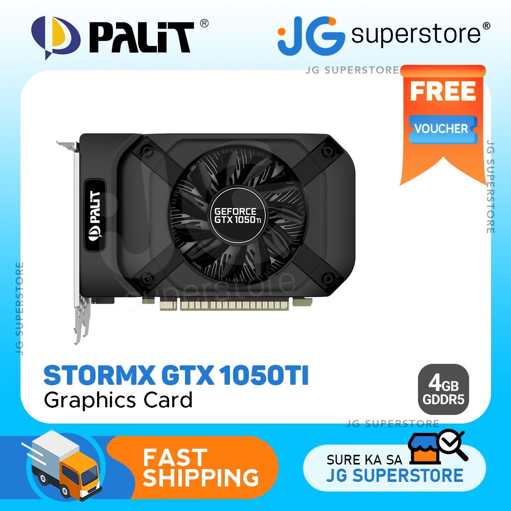 PALiT StormX GEFORCE GTX 1050Ti Gaming Graphics Card GPU (Dual Height ...