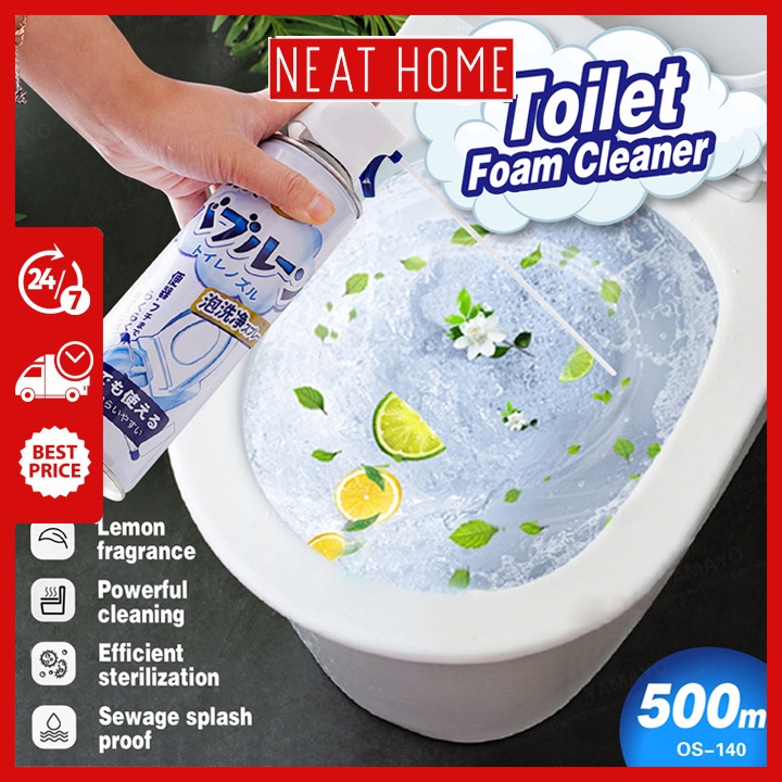 Toilet Cleaner Foam Spray 500ml 99.9 Antibacterial Aromatic