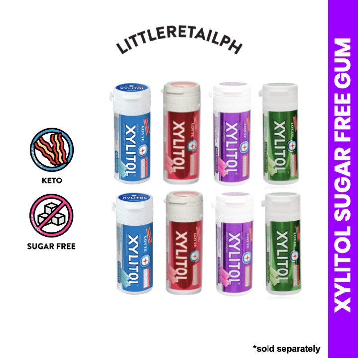 Keto/Low Carb SugarFree Chewing Gum Xylitol Lotte 27.55g Shopee