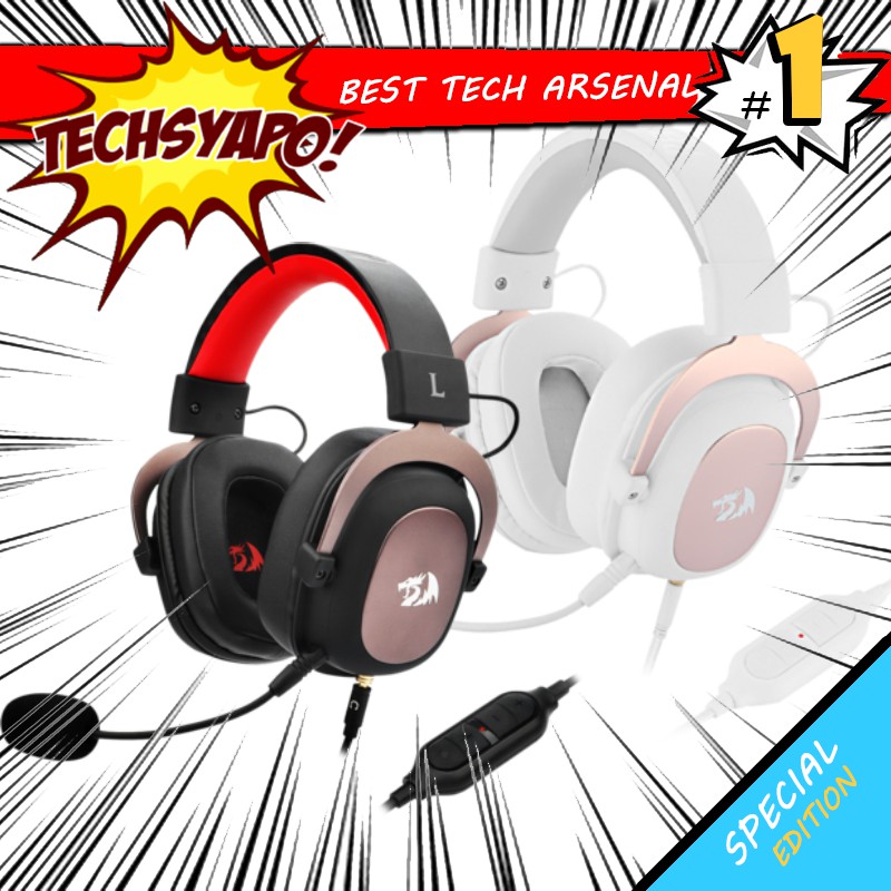 REDRAGON H510 ZEUS 2 ( BLACK / WHITE ) ALL IN ONE GAMING HEADSET ...