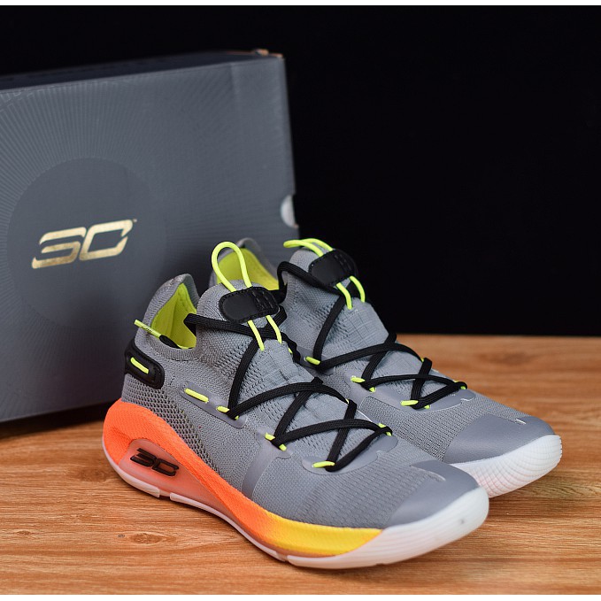 Curry 6 Grey Basketball Shoes for men 