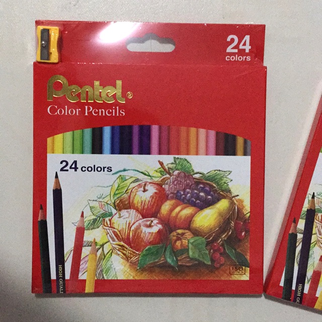 Pentel Color Pencils 24 colors Shopee Philippines