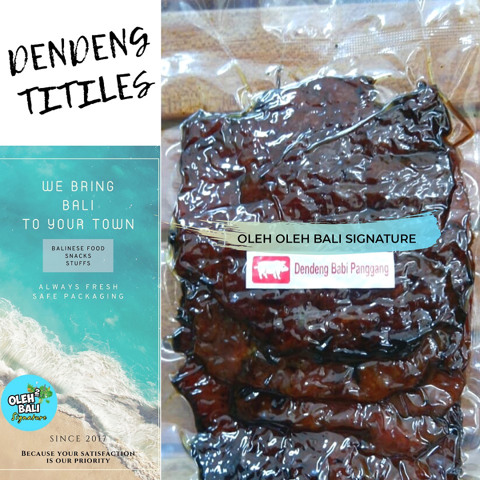 Bali Titiles Pig Deng Spicy Pig Dendeng Special Spicy Pig Dendeng Chicken Titiles 250gr Shopee Philippines