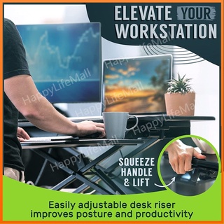 [Local] Height-adjustable 32 inchs standing desk converter quick to achieve standing computer desk #7