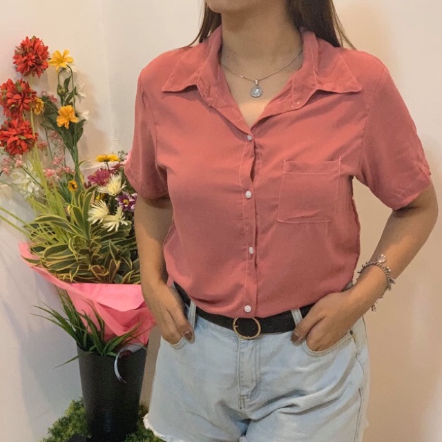 button down polo for women