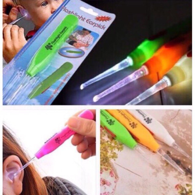 Flashlight Earpick Ear Wax Cleaner Tool (Random Color) Shopee Philippines