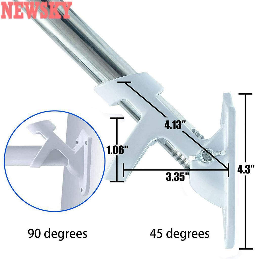 Flag Pole Kit 5Ft Flagpole For American Adjustable Residential Poles
