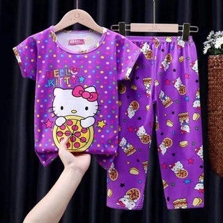 Kids Terno Pajama Sleepwear Set Girls (3 to 7 Years Old) | Shopee ...