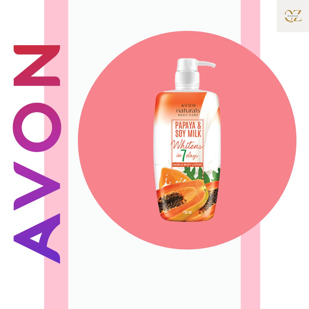 AVON Naturals Papaya & Soy milk Lotion 750ml ( 1 BOTTLE ) Shopee