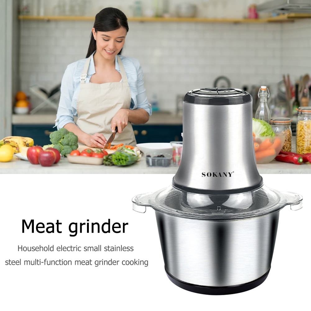 800W Stainless Steel Electric Chopper Meat Grinder Mincer Food Processor Food Mixer Grinder