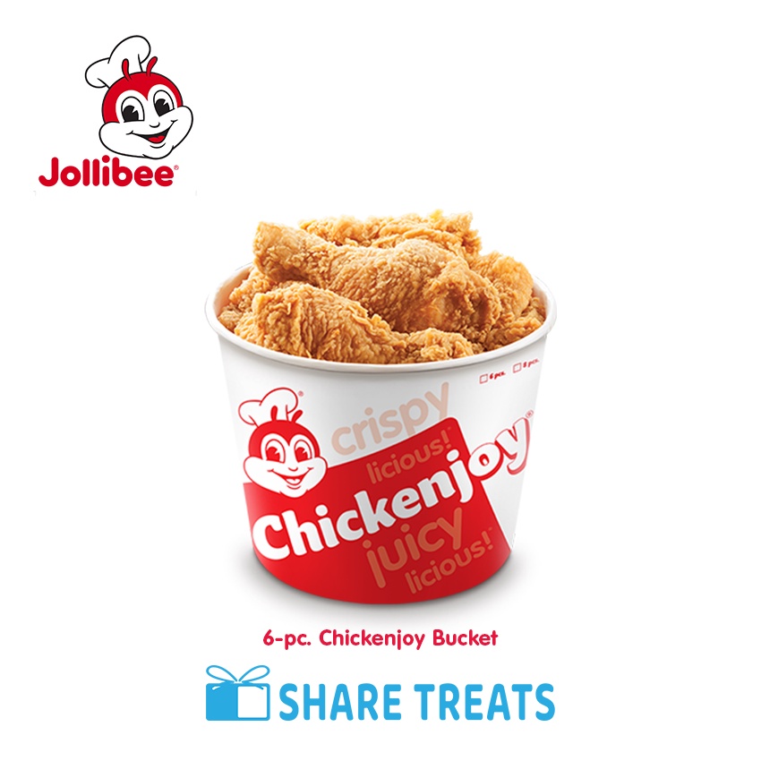 (meal box)Jollibee 6pc. Chickenjoy Bucket (SMS eVoucher) Shopee