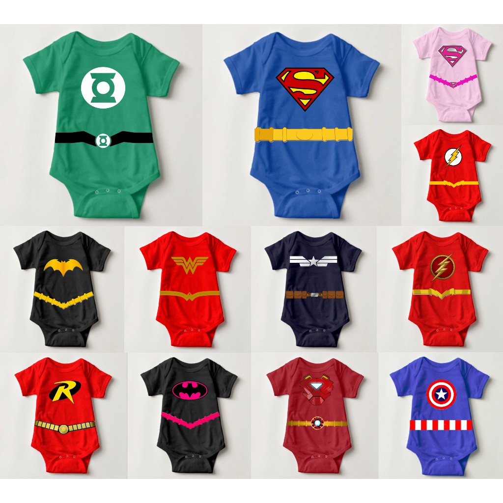 superhero onesies baby