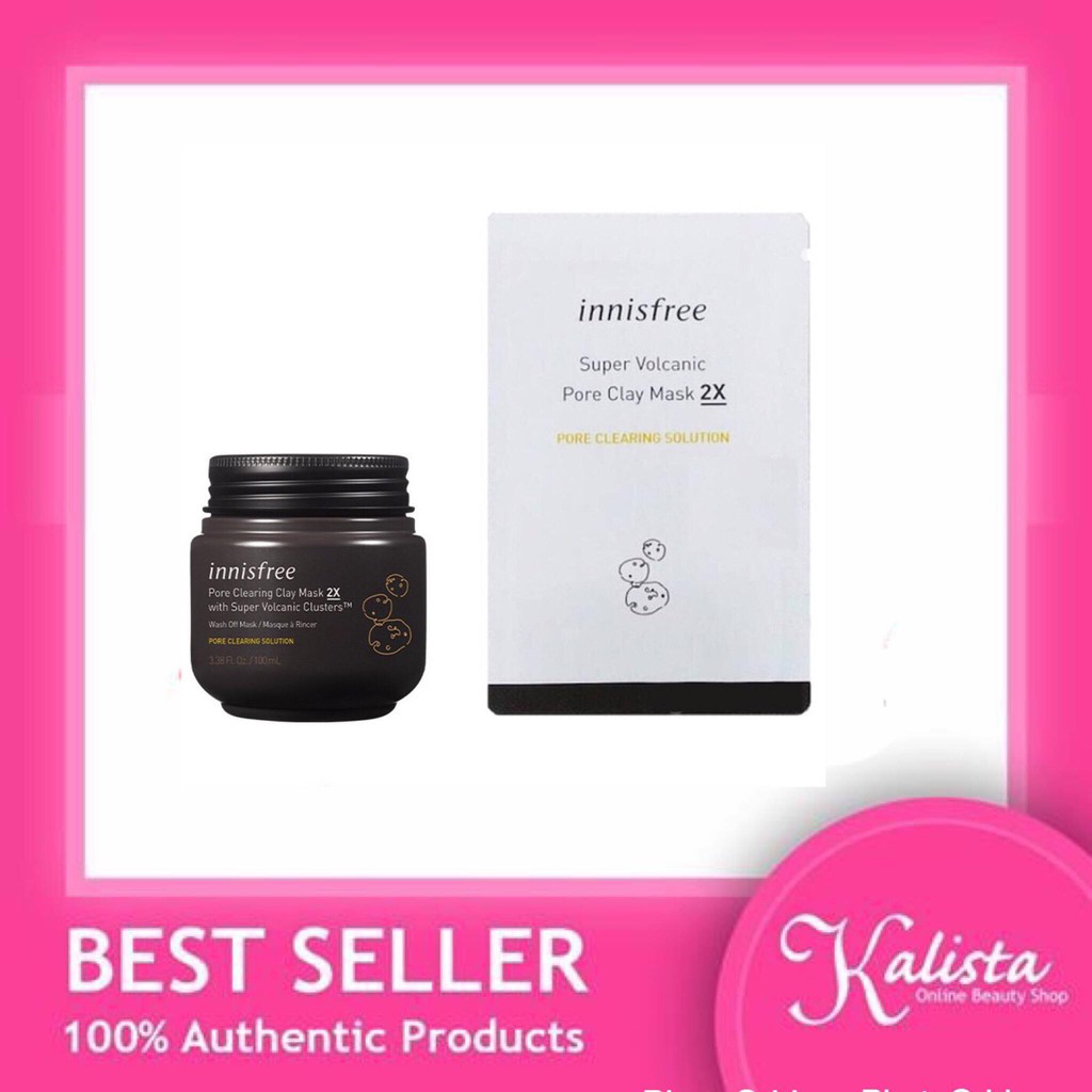 Innisfree Super Volcanic Pore Clay Mask 2x 3ml Shopee Philippines