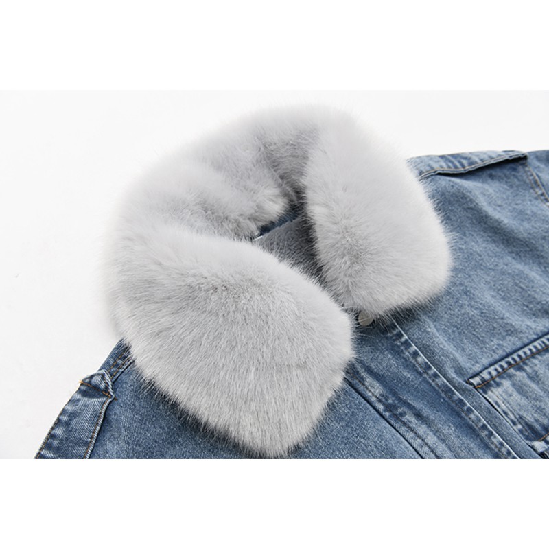 mink denim jacket
