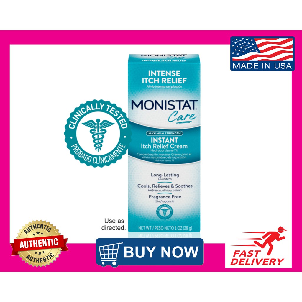 Monistat Care Instant Itch Relief Cream Maximum Strength