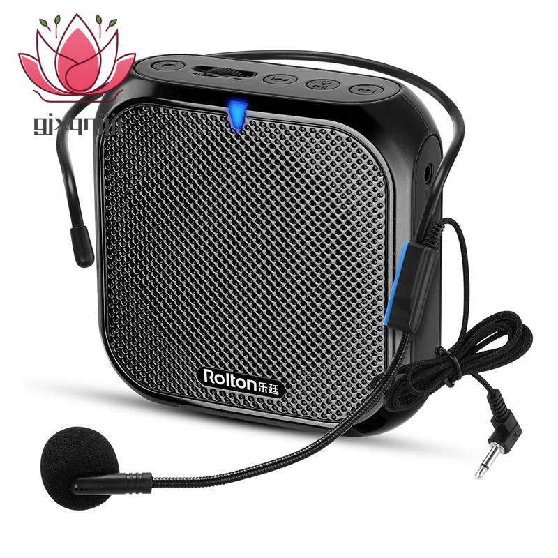 Rolton Portable Voice Amplifier, Megaphone Booster with Microphone Loudspeaker Personal PA