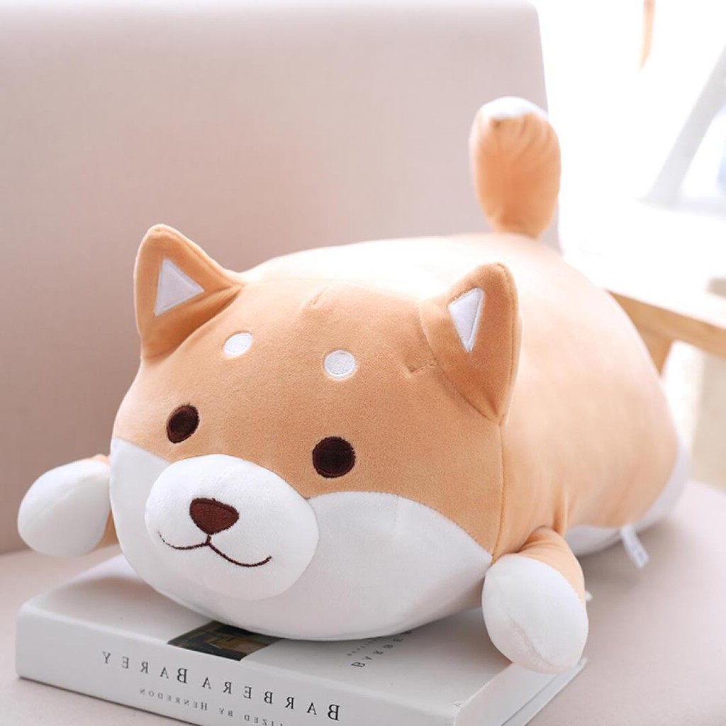 shiba plush pillow