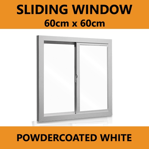 Sliding Window S 798 Powdercoated White 60cm X 60cm Shopee Philippines