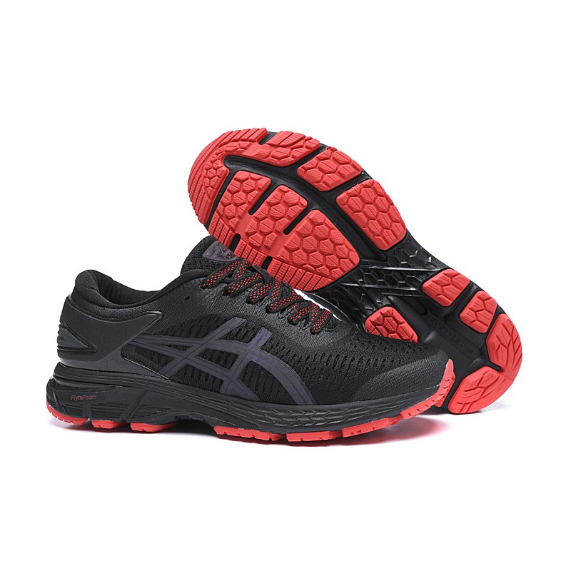 asics gel kayano 25 black red