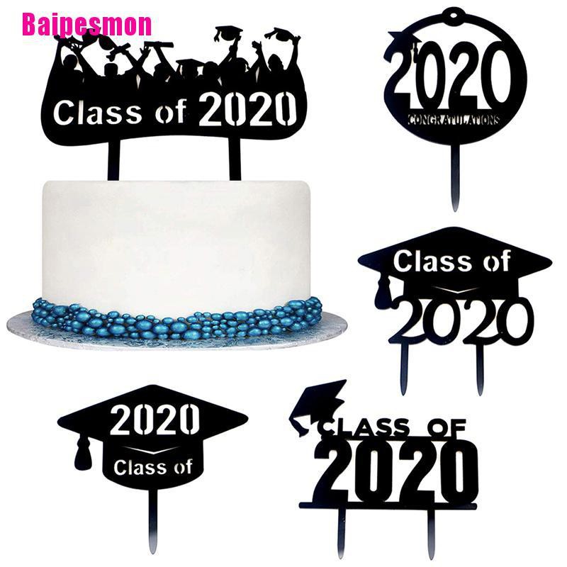 Download 【BM】☆2020 Graduation Cake Topper Arylic Cake Topper For Graduate Theme Party Decor | Shopee ...