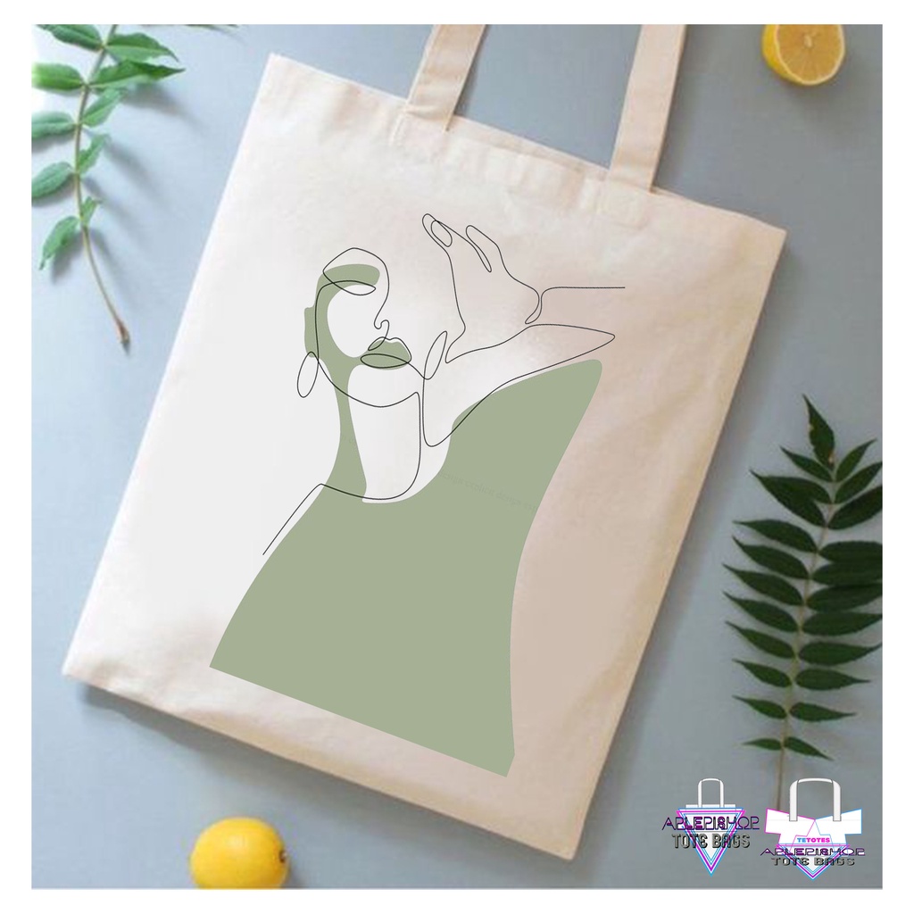 HIGH QUALITY AESTHETIC MINIMALIST MATCHA GREEN DESIGNS KATSA TOTE BAGS