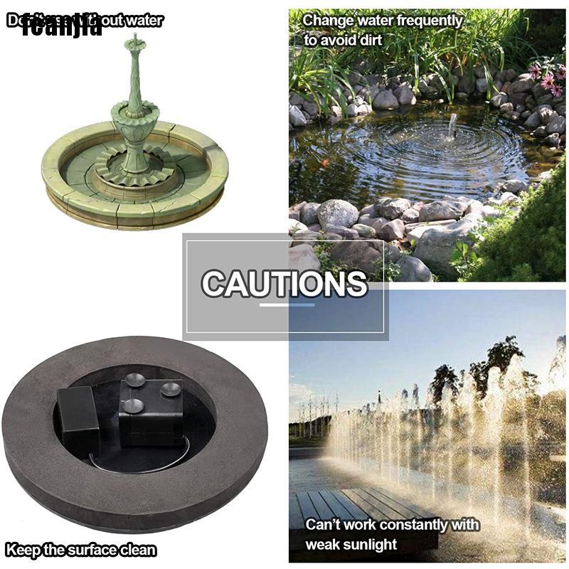 Fgu Solar Powered Fountain Pump Floating Bath Water Panel Garden Pool Pond Watering Gh Shopee Philippines