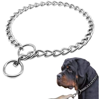 【NORMA】Dog Choke Collar Slip P Chain Heavy Chain Dog Training Choke Collars Adjustable Chain Pet Collars for Small Medium Large Dogs