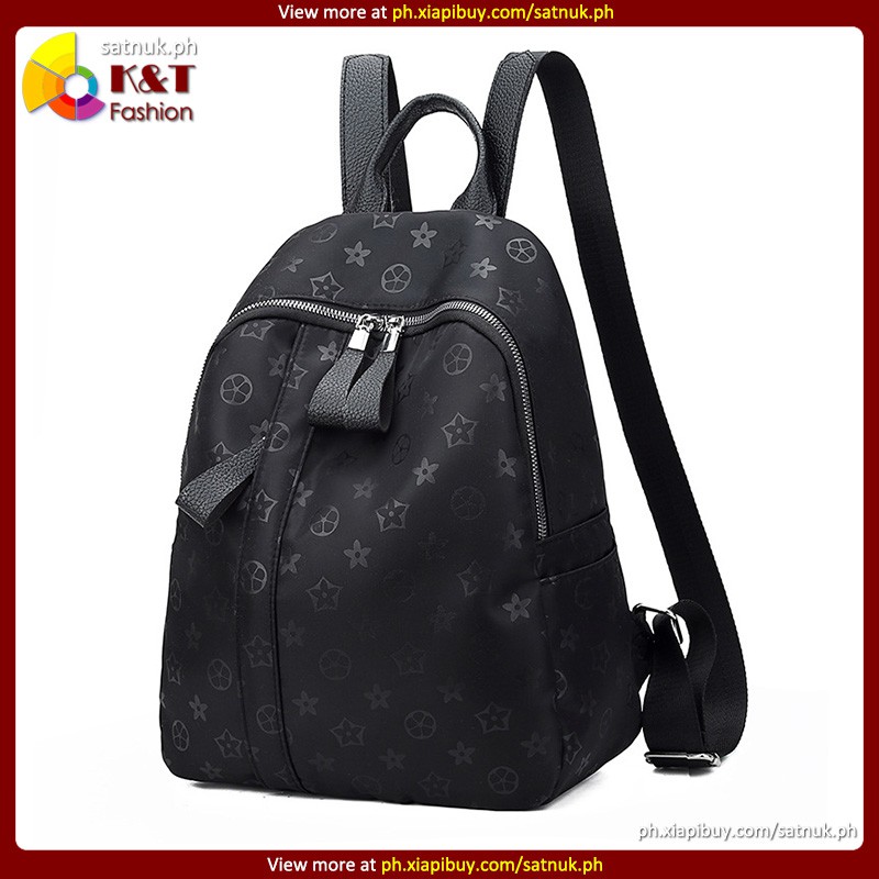 trendy black backpack