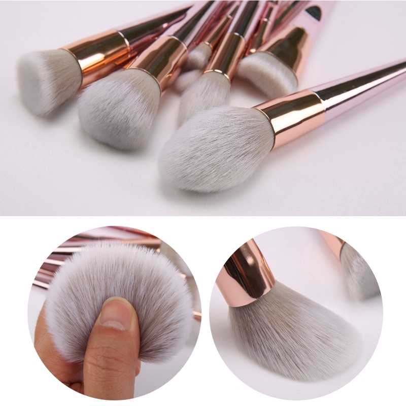 flat makeup brush set