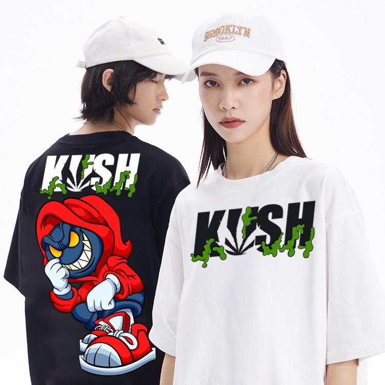 KUSH T Shirts Mens and Womens Couples Students Same Style Fashion Trends New Trends EVIL MICKEY #8