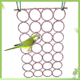 MY Bird Climbing Net Parrot Swing Toys With Hooks Bird Supplies For Cockatoos Parakeets Lovebirds (random Color) #8