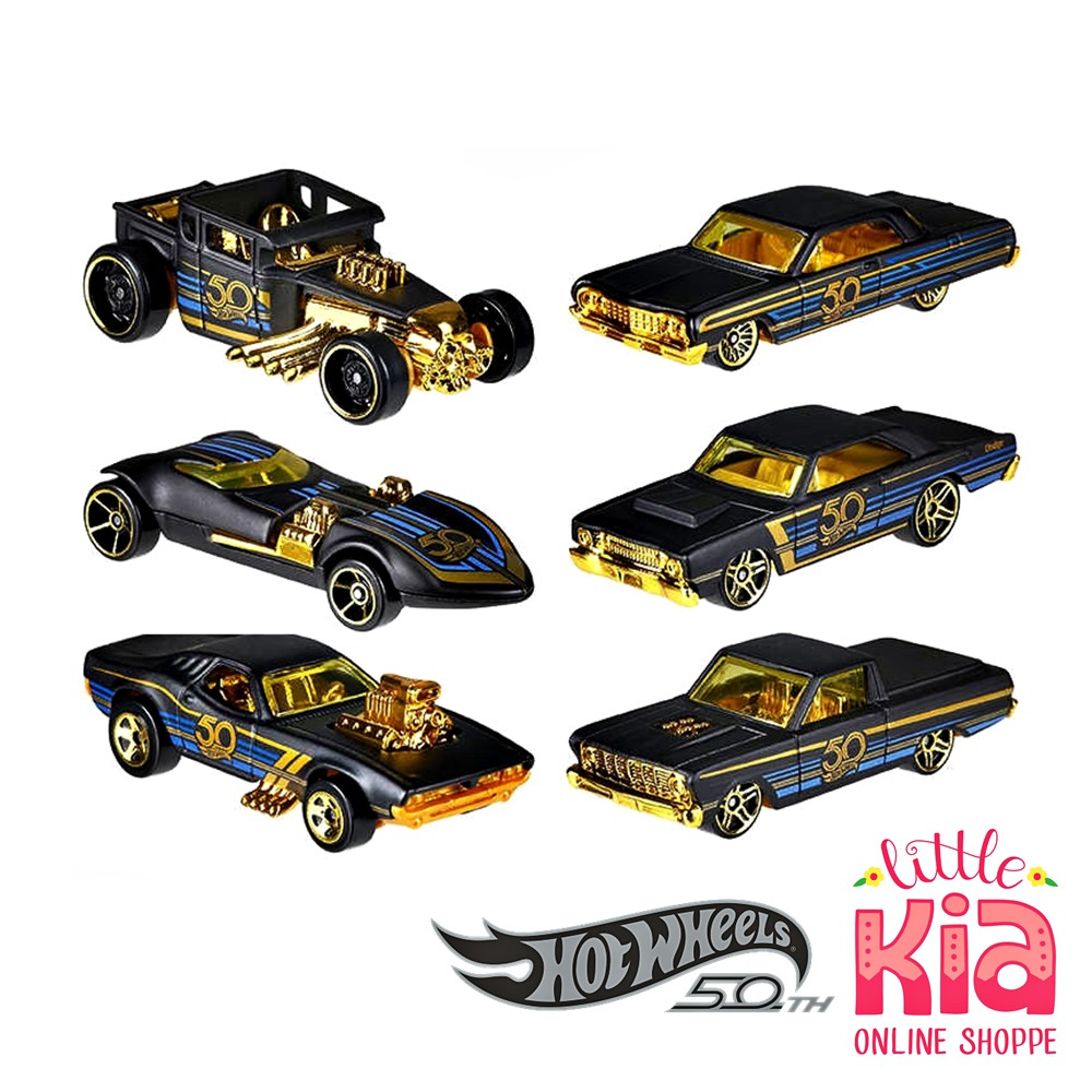 hot wheels 50 black and gold