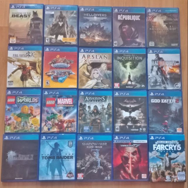 cheap second hand ps4 games