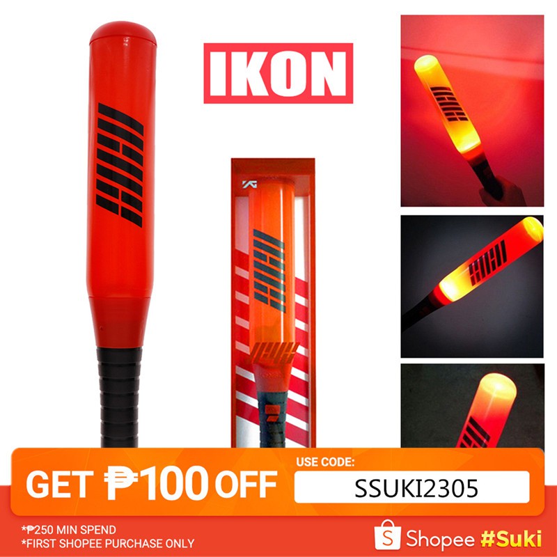 Kpop Ikon Light Stick Konbat Concert B I Bobby Bomb Lamp Red Shopee Philippines